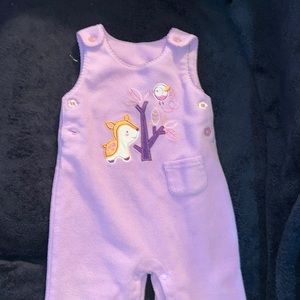 Purple thick warm baby onesie